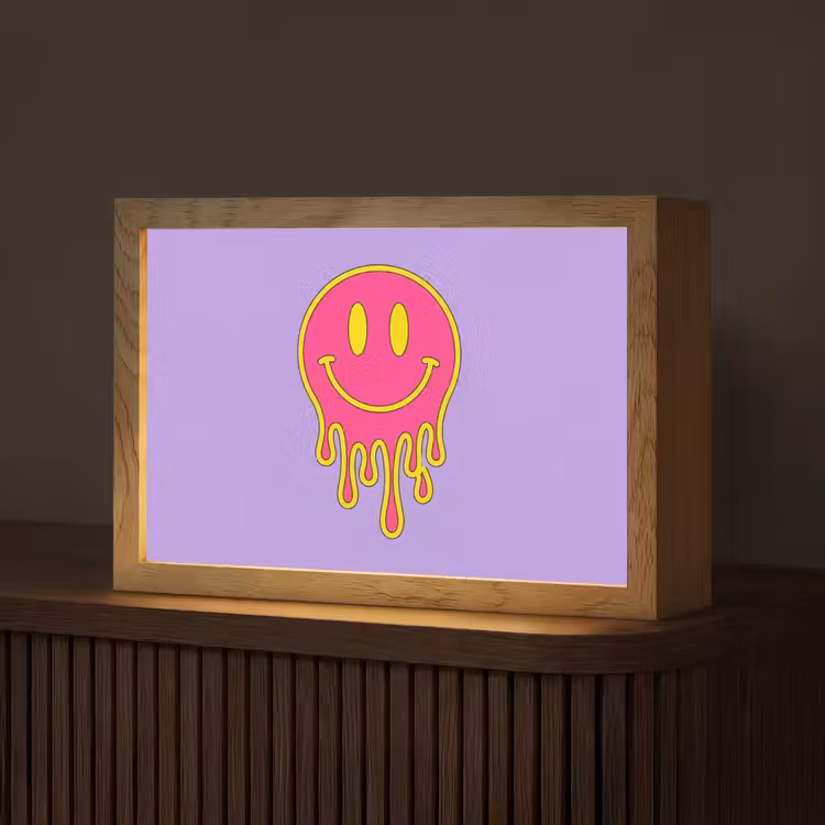 Tafellamp - Smiley - Drip - Neon — 1