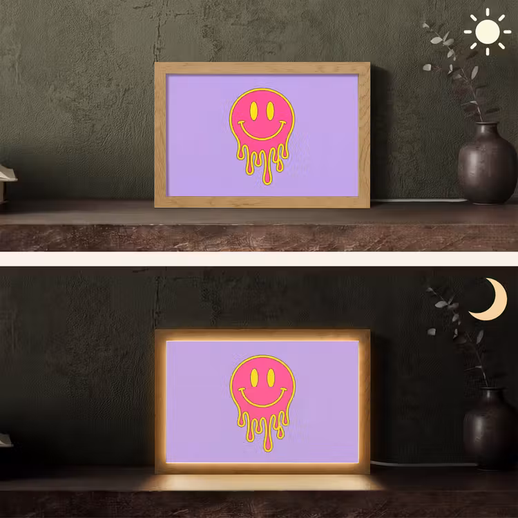Tafellamp - Smiley - Drip - Neon — 5