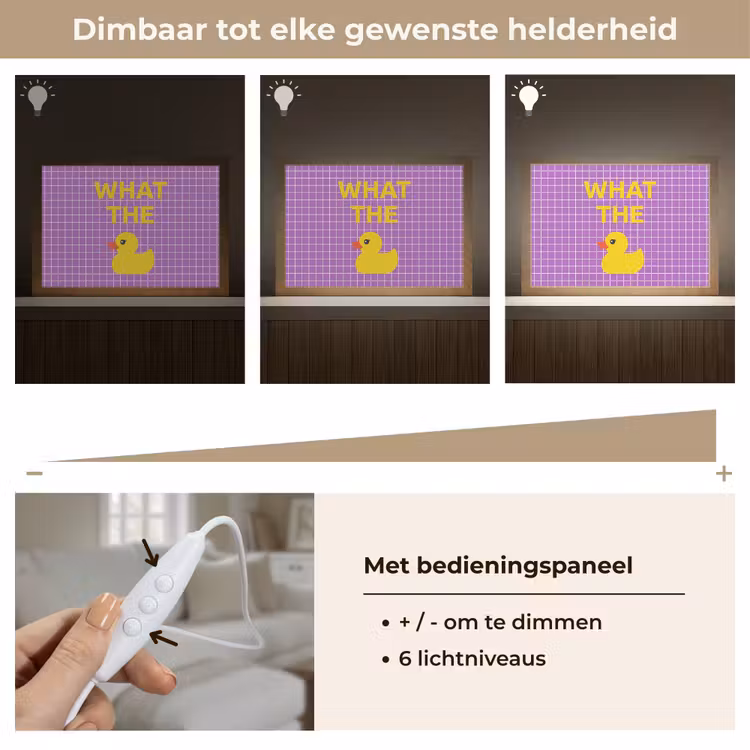 Tafellamp - Tekst - Eend - Paars — 8