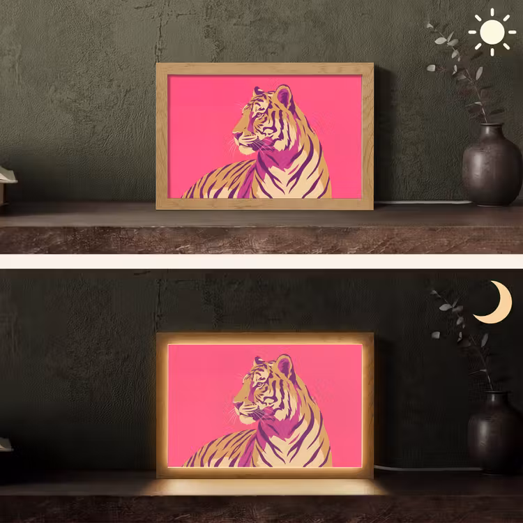 Tafellamp - Tijger - Modern - Neon — 5
