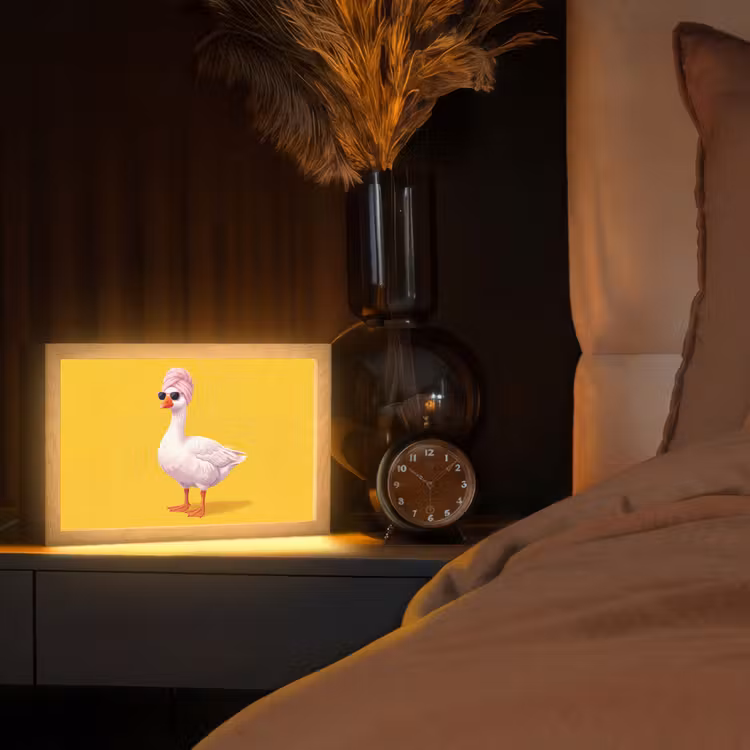 Tafellamp - Eend - Zonnebril - Geel — 2