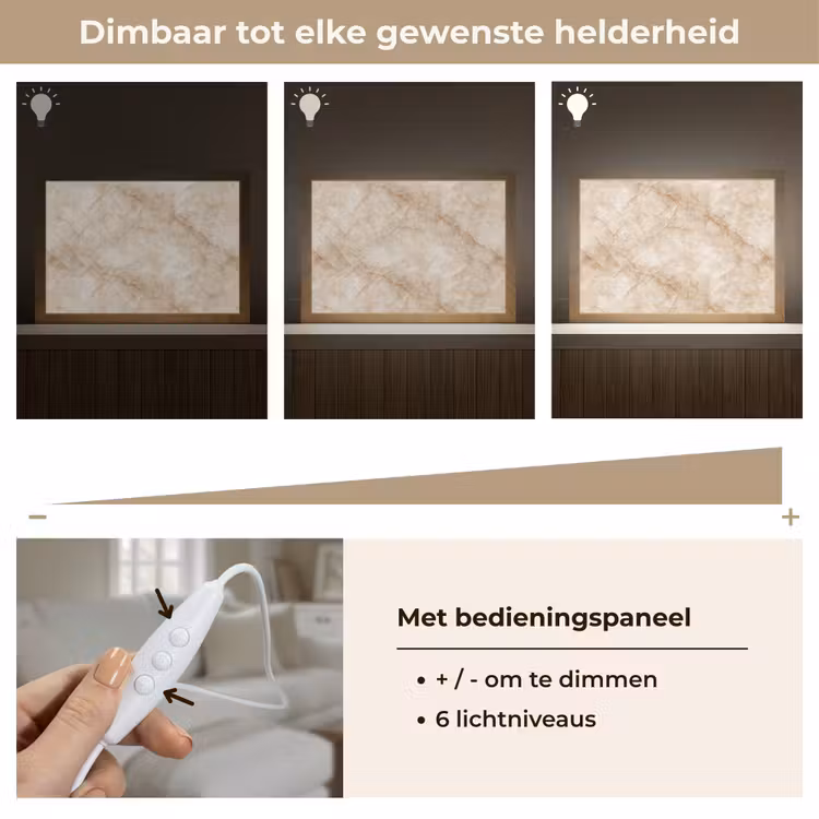 Tafellamp - Kristalstructuur - Bruin - Marmer — 8