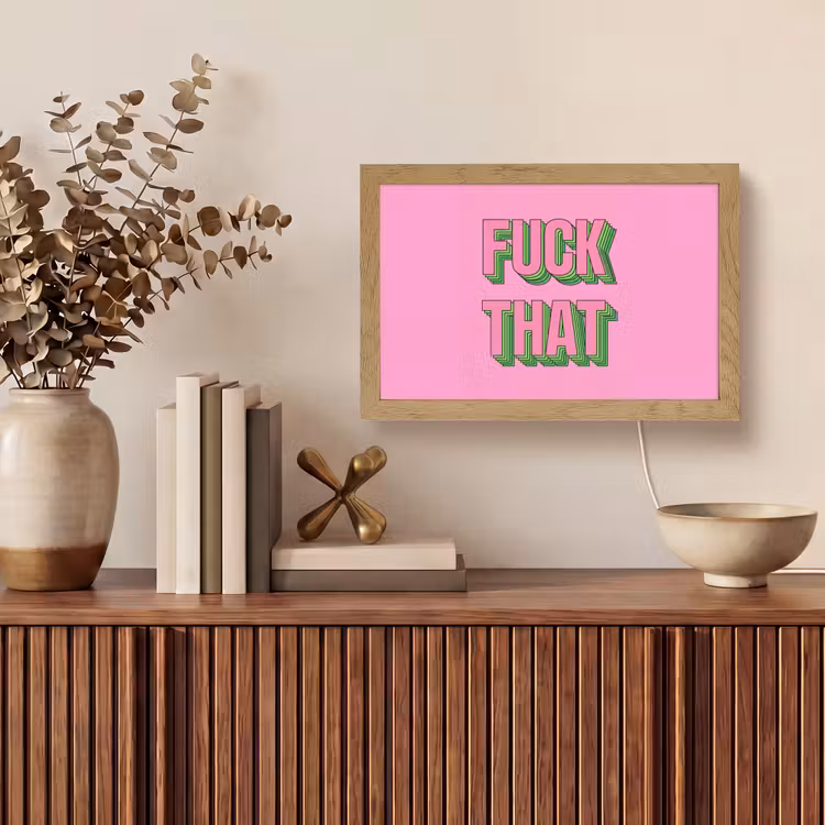 Tafellamp - Tekst - Bold - Roze — 3