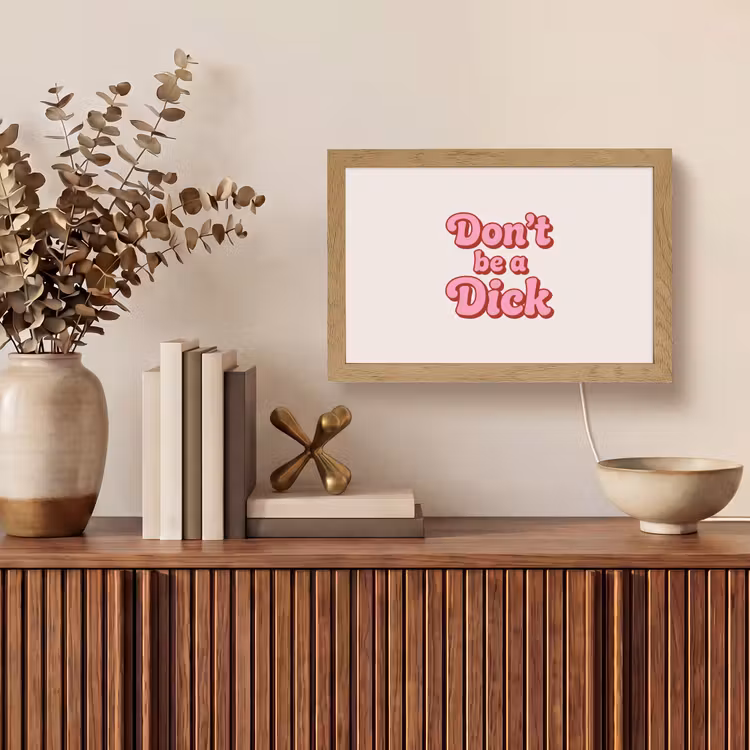 Tafellamp - Tekst - Boodschap - Roze — 3