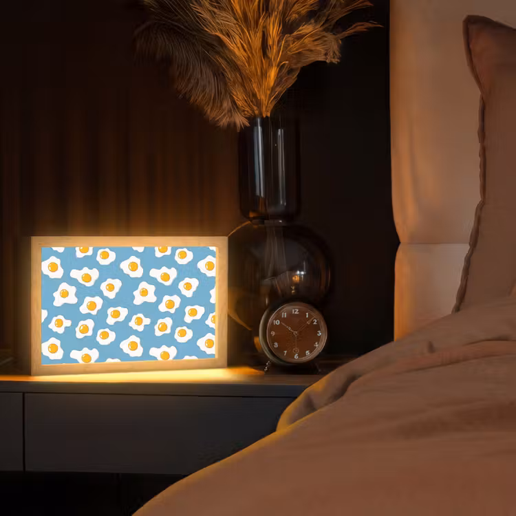 Tafellamp - Eieren - Dooiers - Blauw — 2