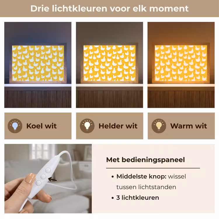 Tafellamp - Eendjes - Patroon - Geel — 6
