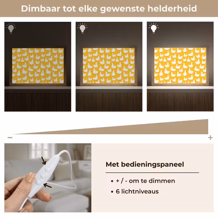 Tafellamp - Eendjes - Patroon - Geel — 8