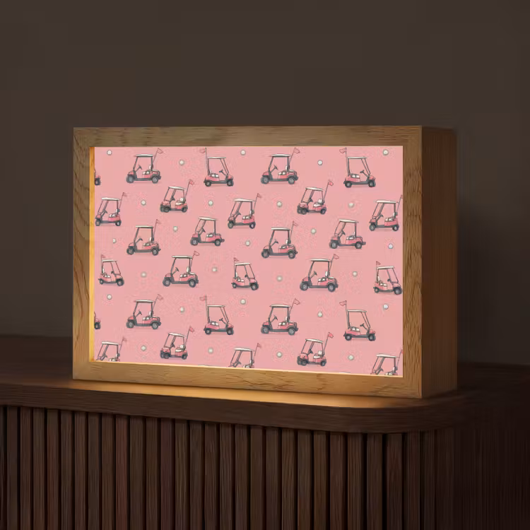 Tafellamp - Golfkar - Retro - Roze — 1