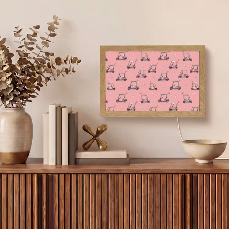 Tafellamp - Golfkar - Retro - Roze — 3