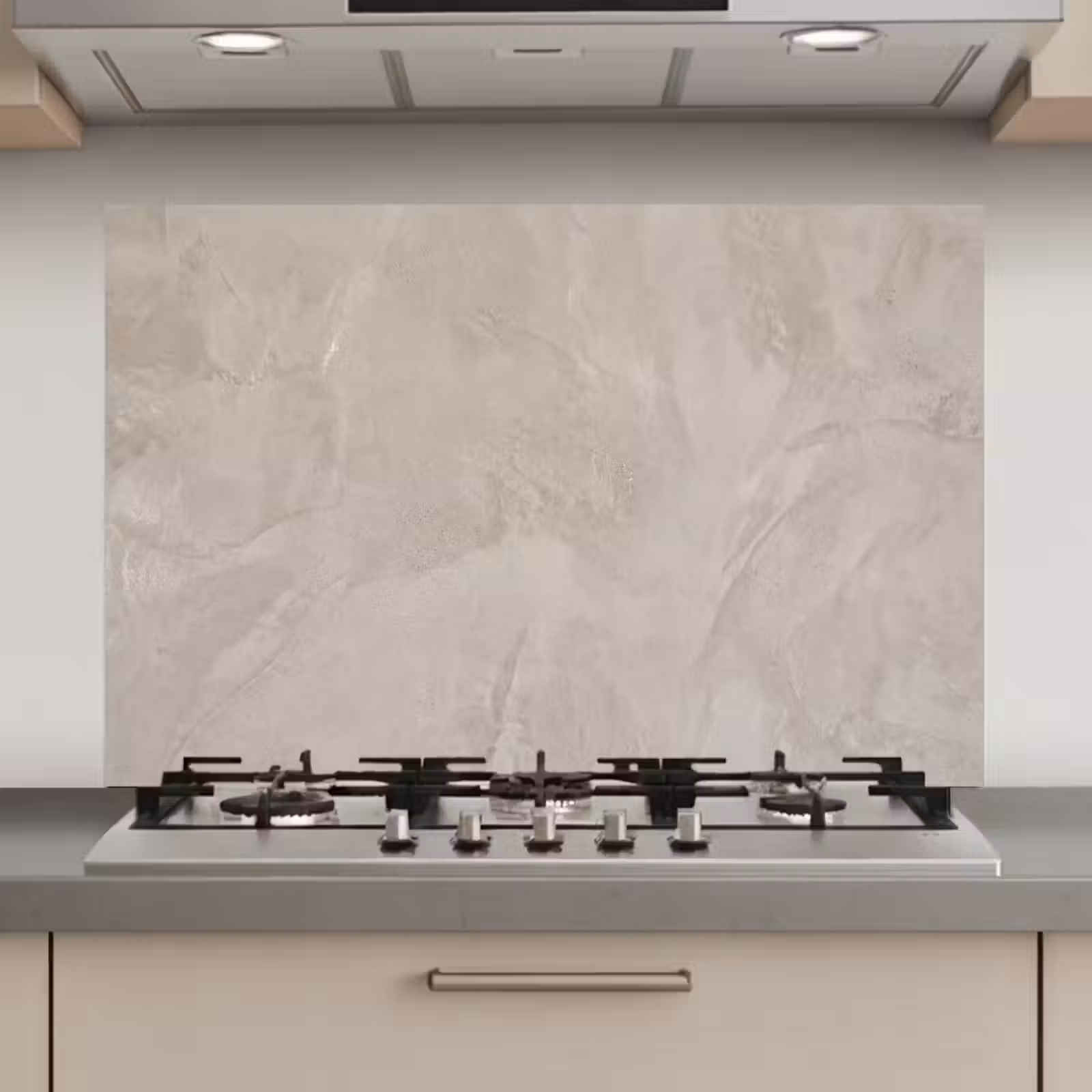 Spatscherm keuken - Textuur - Wand - Modern - Beige - Abstract — 1