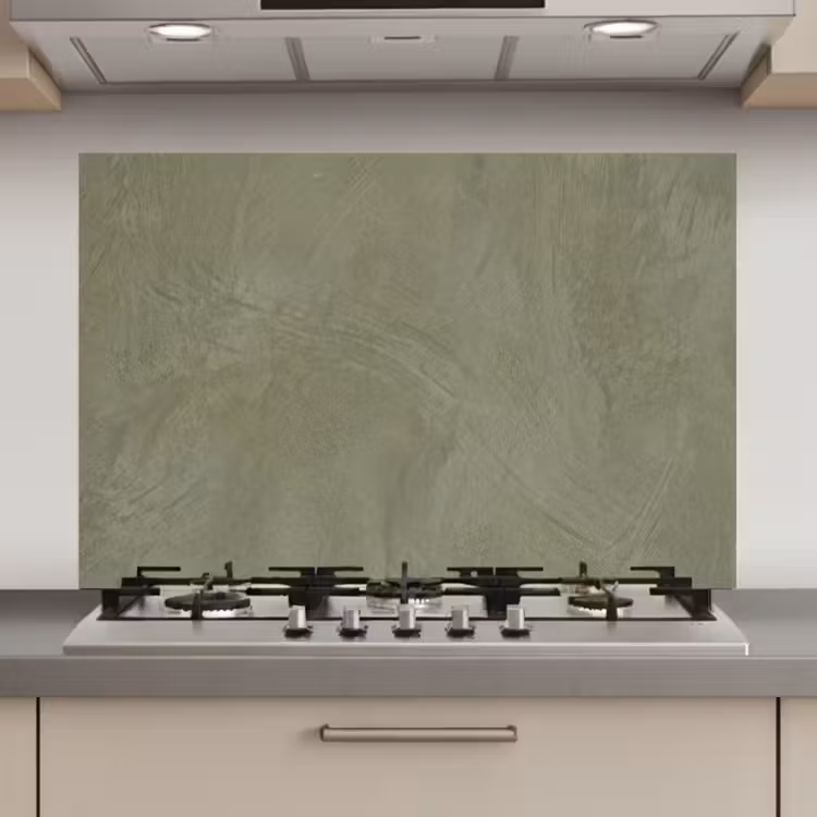 Spatscherm keuken - Textuur - Betonlook - Achtergrond - Modern - Groen — 1
