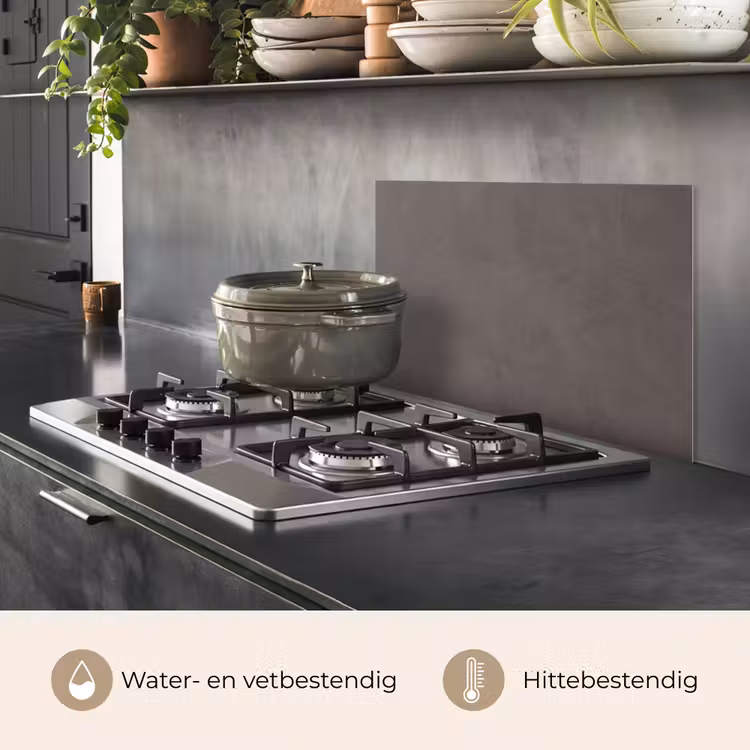 Spatscherm keuken - Textuur - Grijs - Modern - Abstract - Oppervlak — 7