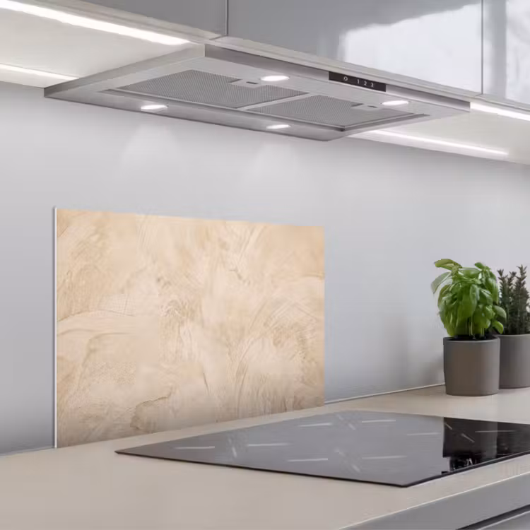 Spatscherm keuken - Textuur - Patroon - Abstract - Modern - Beige — 5