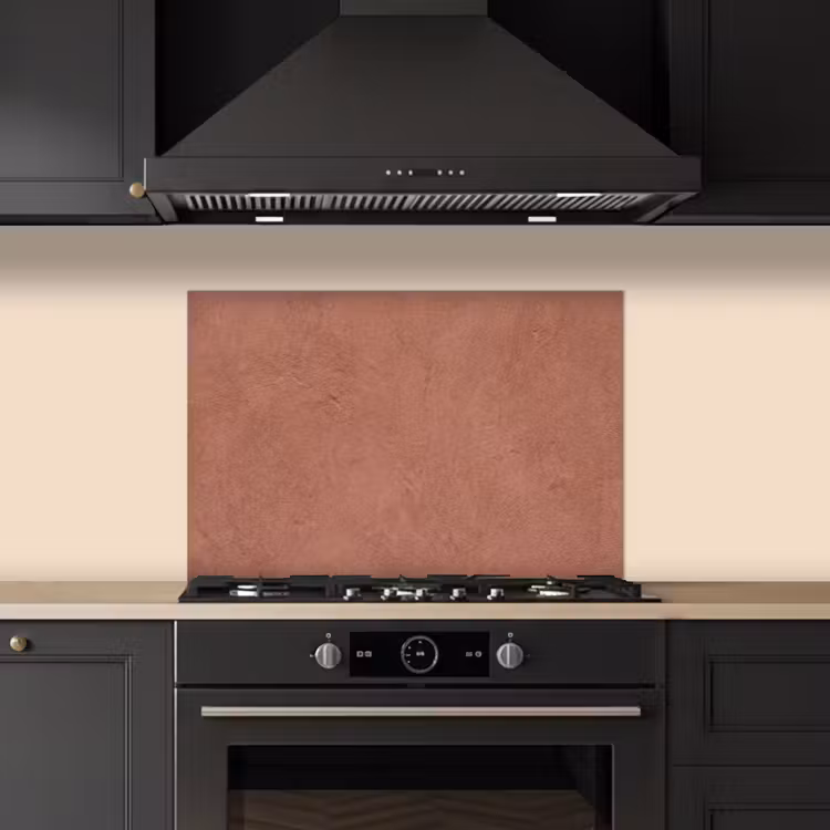 Spatscherm keuken - Textuur - Roodbruin - Grof - Modern — 2