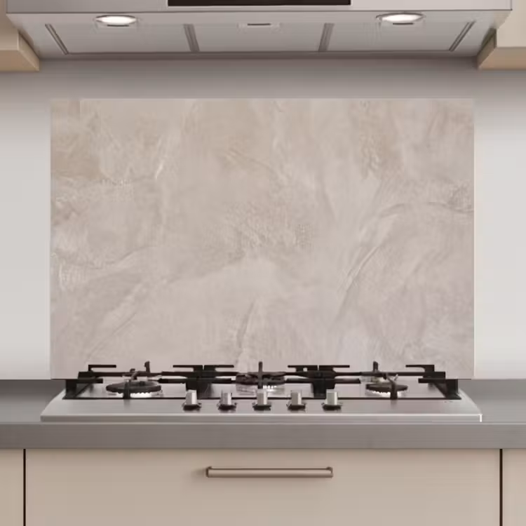 Spatscherm keuken - Textuur - Wand - Modern - Beige - Abstract — 1