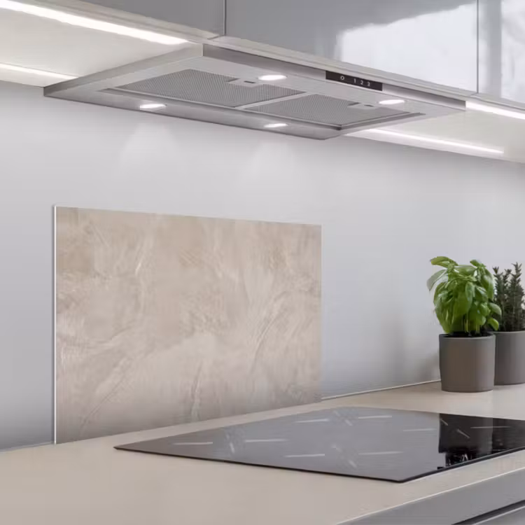 Spatscherm keuken - Textuur - Wand - Modern - Beige - Abstract — 5