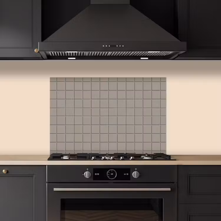 Spatscherm keuken - Tegel - Patroon Kiezel - Grijs — 2