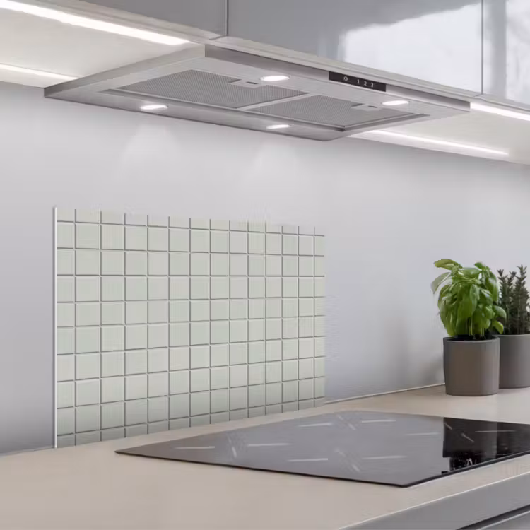 Spatscherm keuken - Tegel - Patroon - Lichtgroen — 5