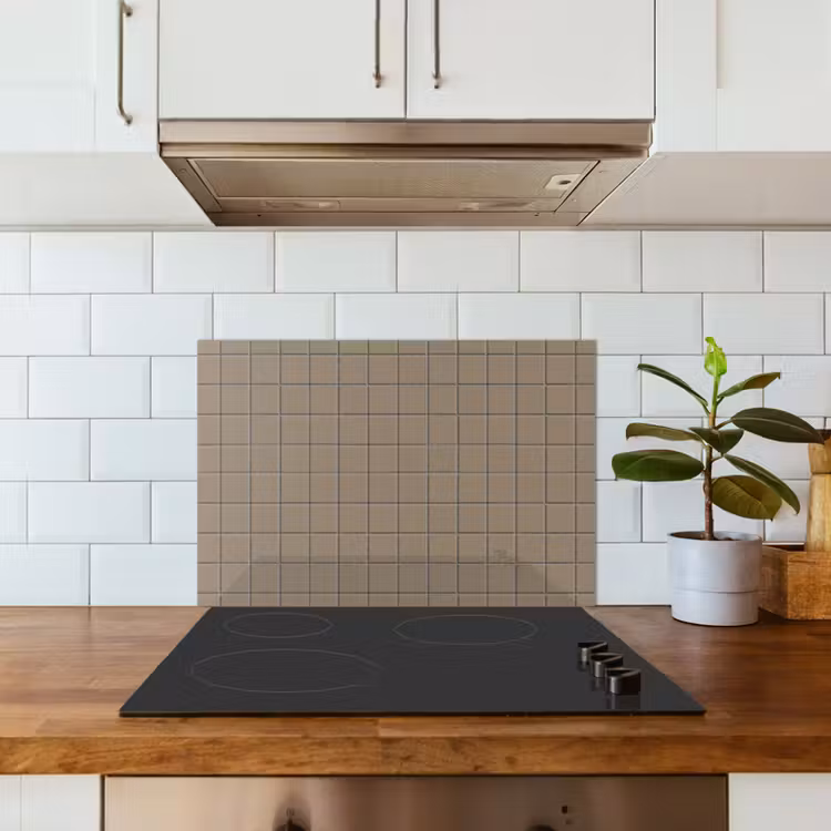Spatscherm keuken - Tegel - Patroon - Taupe — 6