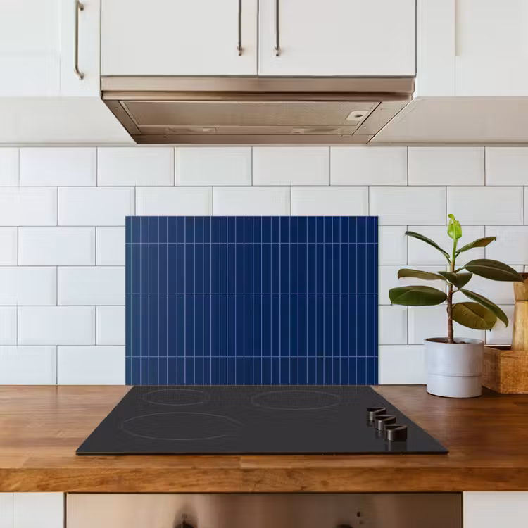 Spatscherm keuken - Tegels - Langwerpig - Blauw — 6