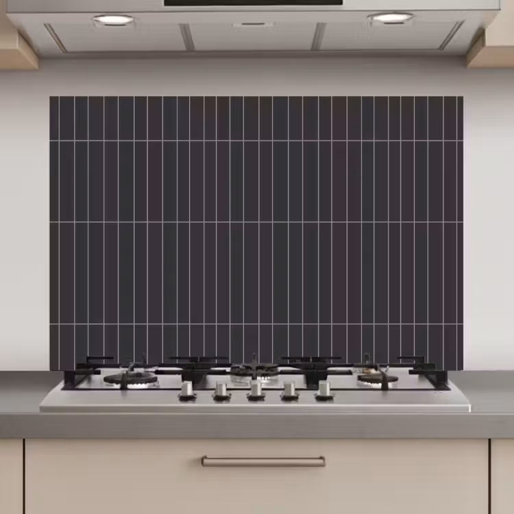 Spatscherm keuken - Verticaal - Wandtegel - Donkergrijs — 1