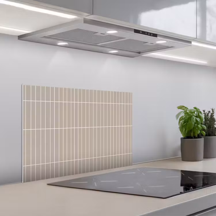 Spatscherm keuken - Verticaal - Wandtegel - Licht Beige — 5