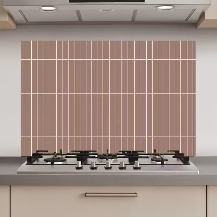 Spatscherm keuken - Verticaal - Wandtegel - Terracotta — 1