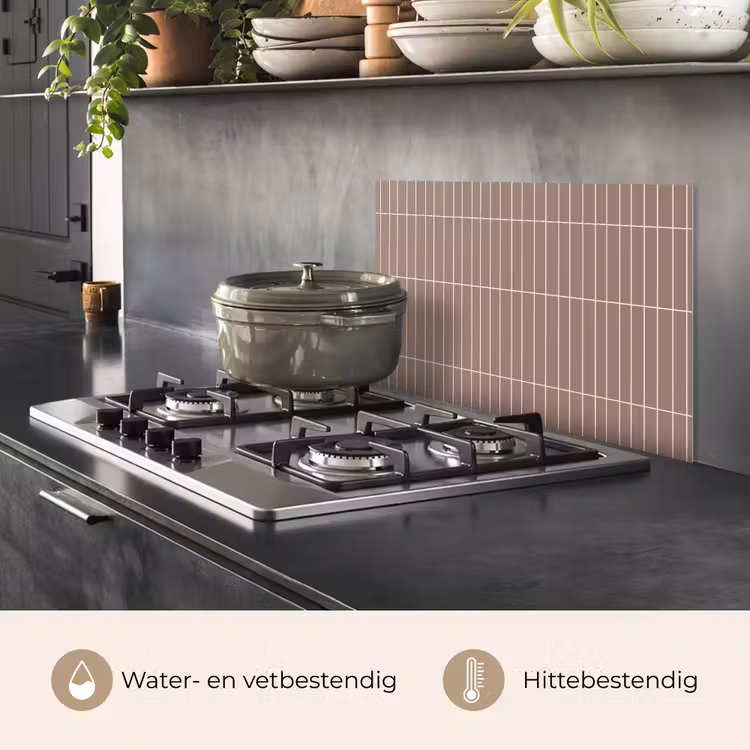 Spatscherm keuken - Verticaal - Wandtegel - Terracotta — 7