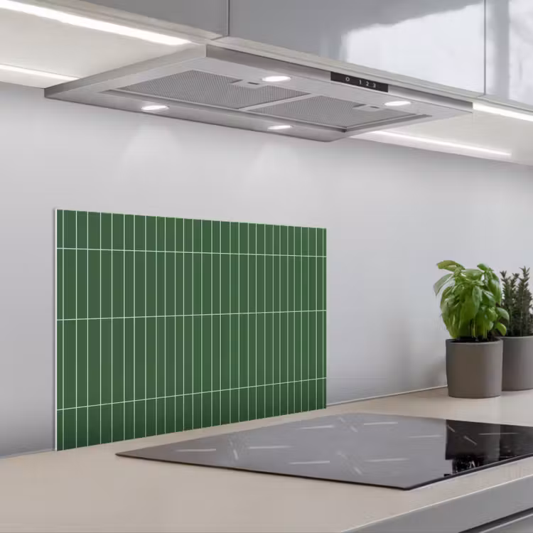 Spatscherm keuken - Wandtegel - Verticaal - Donkergroen — 5