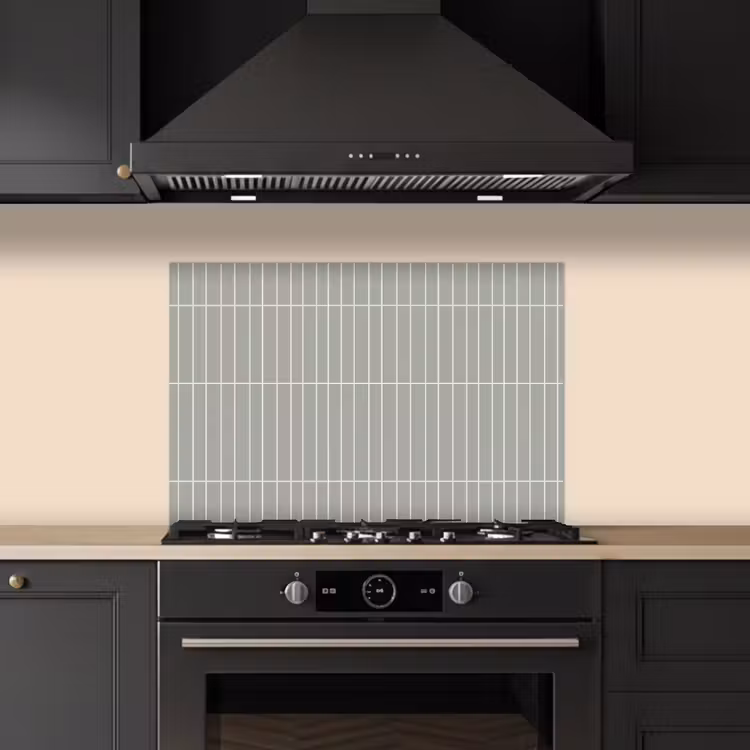 Spatscherm keuken - Wandtegel - Verticaal - Lichtgrijs — 2