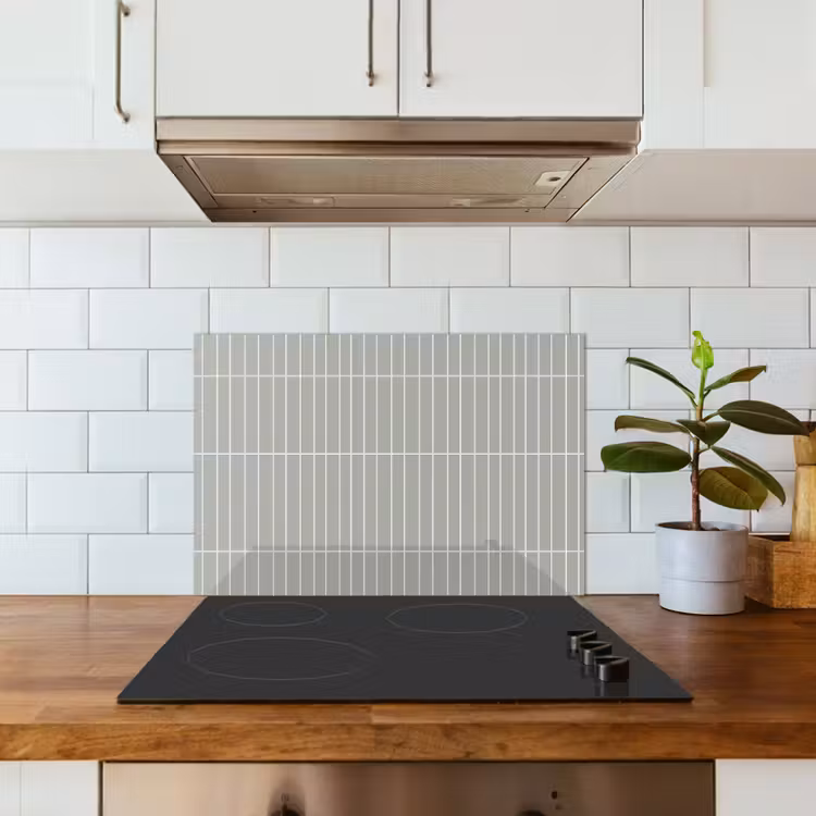 Spatscherm keuken - Wandtegel - Verticaal - Lichtgrijs — 6