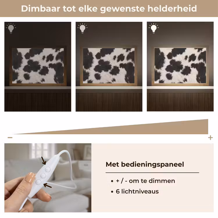 Tafellamp - Bont - Textuur - Zwart - Wit — 8