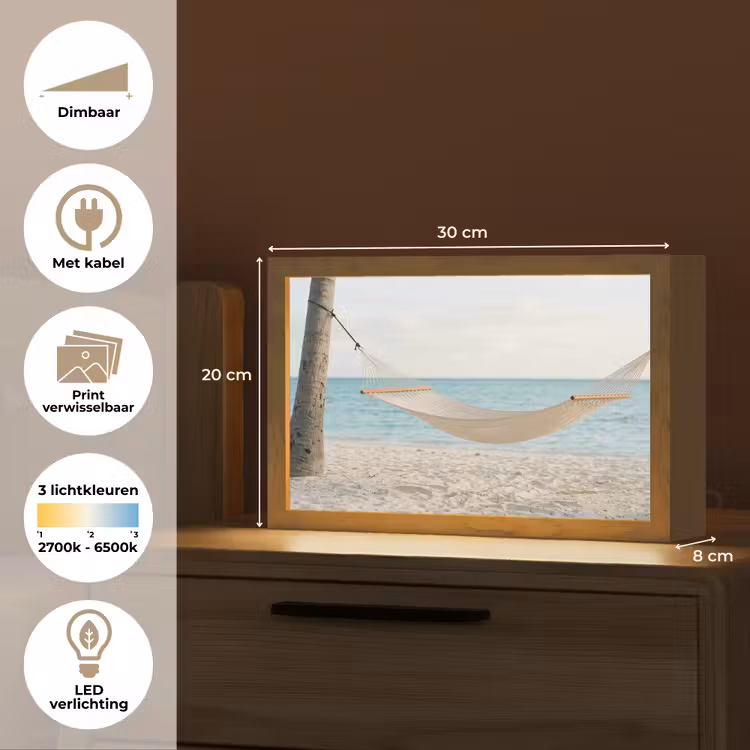 Tafellamp - Hangmat - Strand - Wit — 7