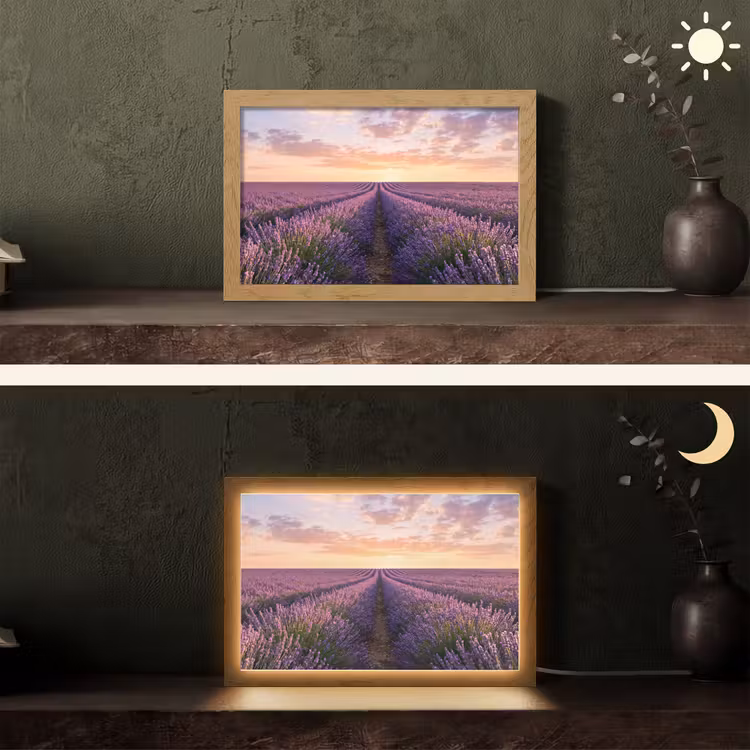 Tafellamp - Landschap - Lavendelveld - Paars — 5