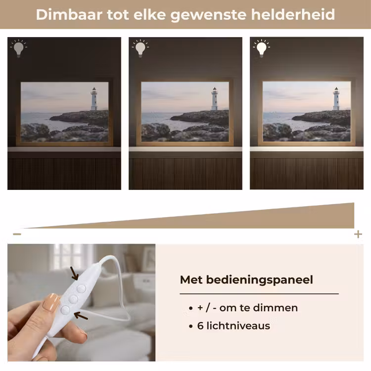 Tafellamp - Rotsen - Vuurtoren - Wit — 8
