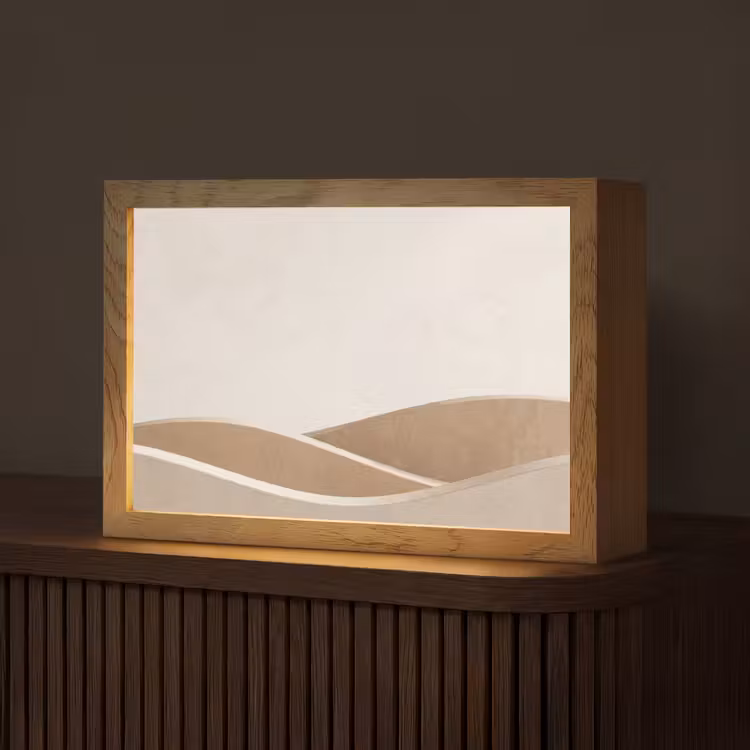 Tafellamp - Abstract - Golven - Modern - Beige — 1