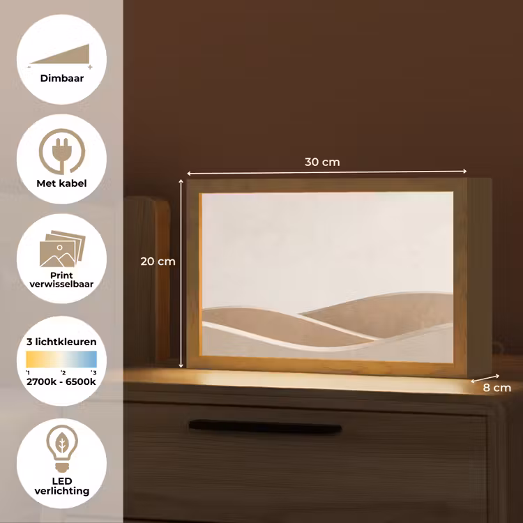Tafellamp - Abstract - Golven - Modern - Beige — 7