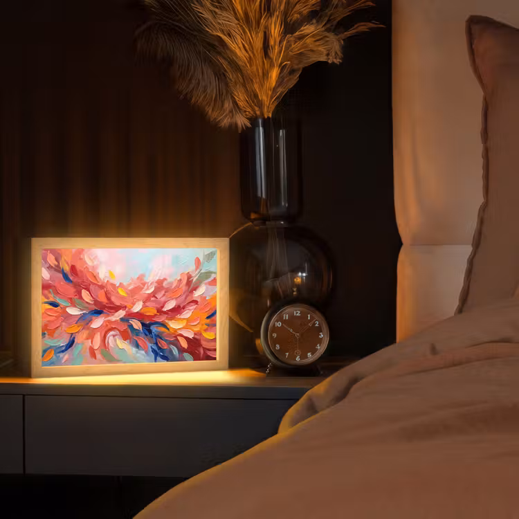 Tafellamp - Bloemen - Abstract - Kunst - Modern — 2