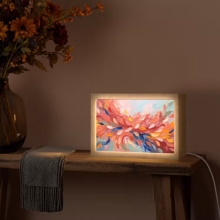 Tafellamp - Bloemen - Abstract - Kunst - Modern — 4