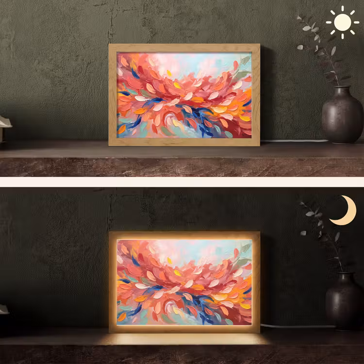 Tafellamp - Bloemen - Abstract - Kunst - Modern — 5