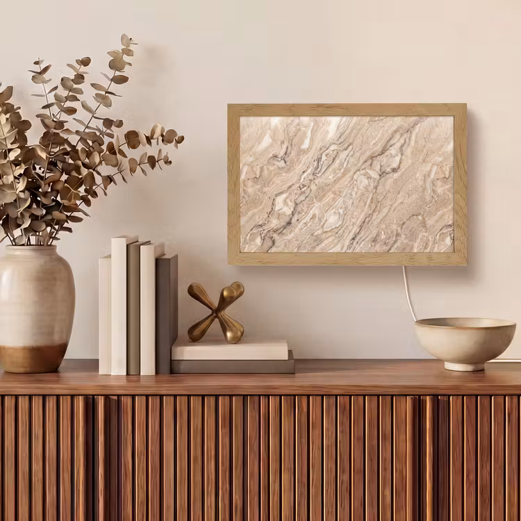 Tafellamp - Textuur - Aders - Abstract - Modern - Beige — 3