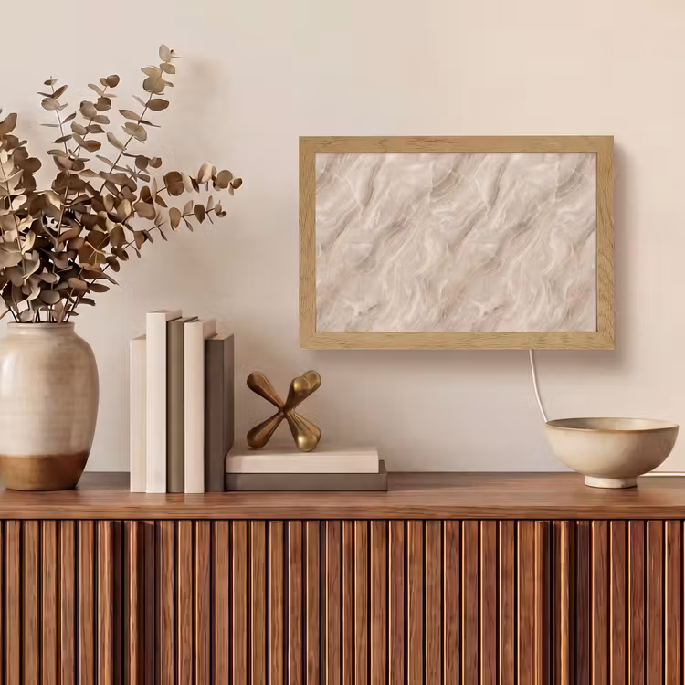 Tafellamp - Steen - Golvend - Abstract - Beige — 3