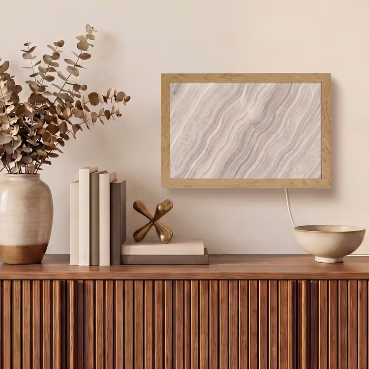 Tafellamp - Textuur - Golvend - Abstract - Modern - Beige — 3