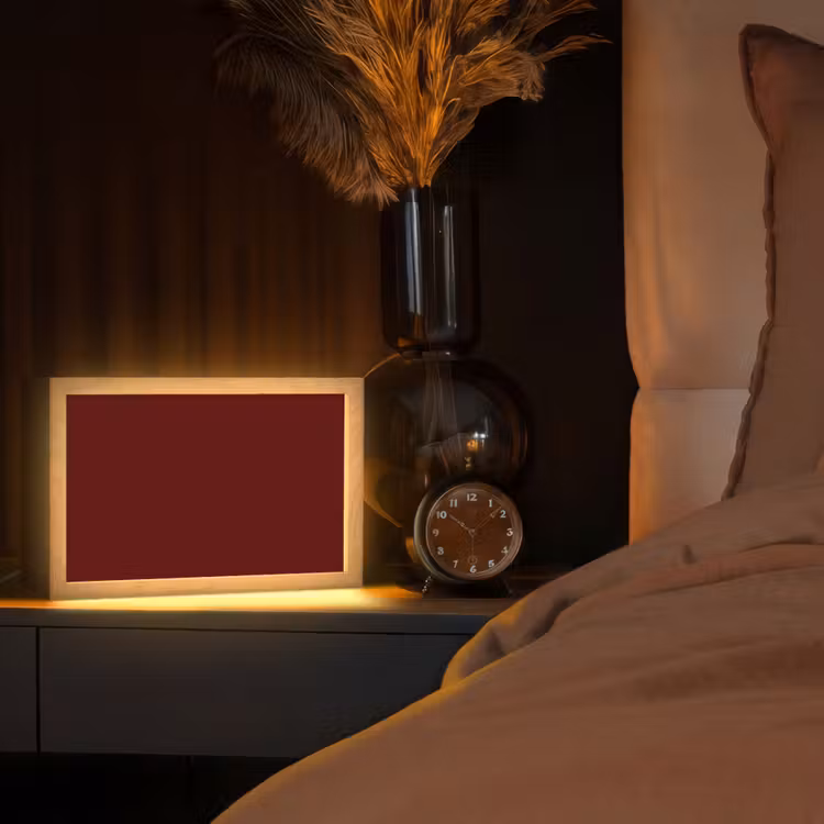 Tafellamp - Burnt - Mahogany - Rood — 2