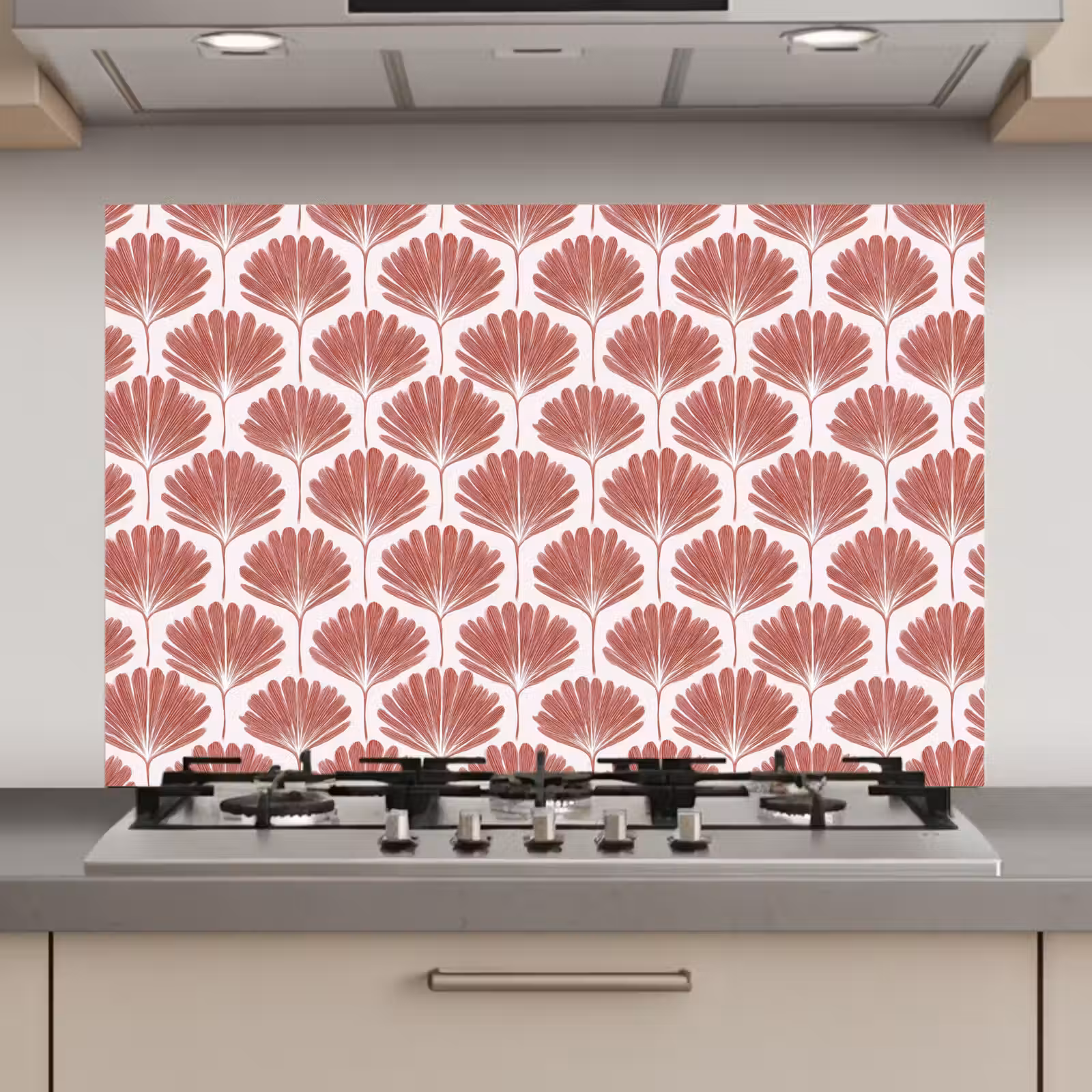Spatscherm keuken - Waaier - Motief - Terra — 1