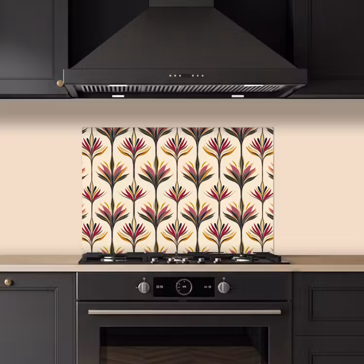 Spatscherm keuken - Waaier - Motief - Kleurrijk — 2