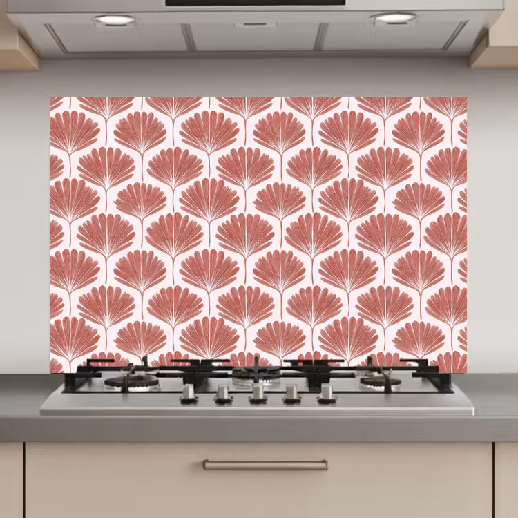 Spatscherm keuken - Waaier - Motief - Terra — 1