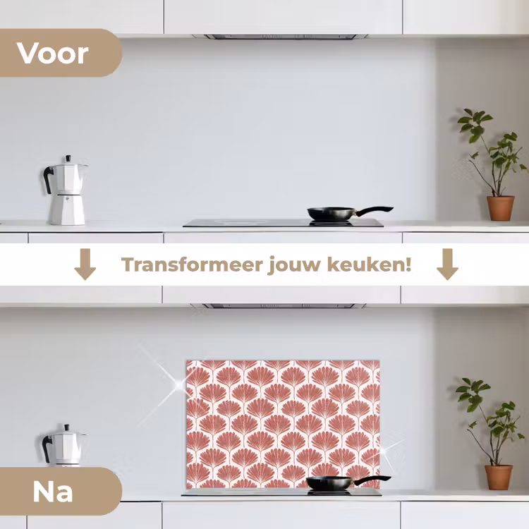 Spatscherm keuken - Waaier - Motief - Terra — 3