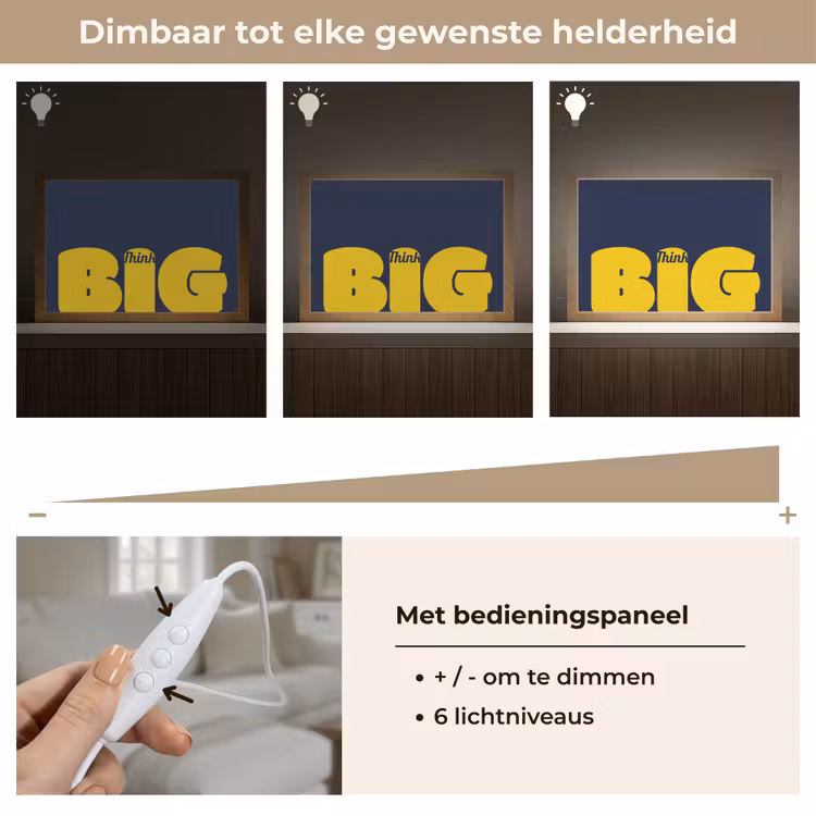 Tafellamp - Think big - Blauw - Geel — 8