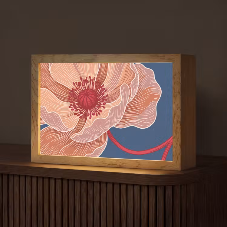 Tafellamp - Bloemen - Modern - Abstract — 1